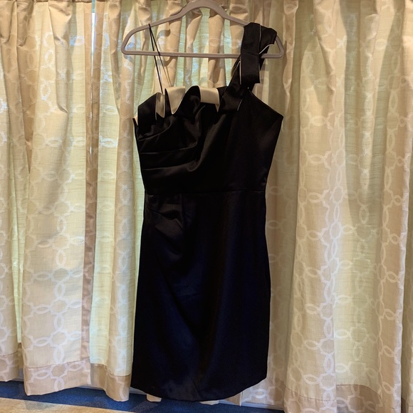 RABBIT RABBIT RABBIT DESIGNS One Shoulder Black Dress - Picture 1 of 6